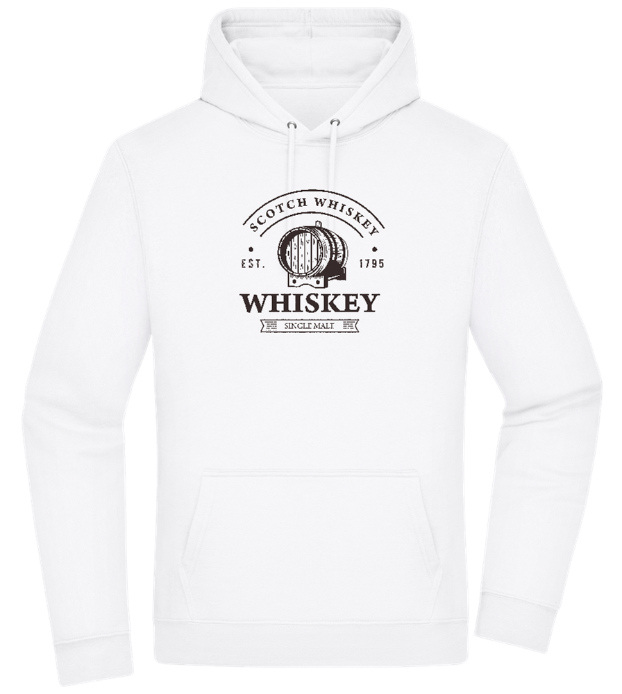 Scotch Whiskey Barrell Design - Premium Essential Unisex Hoodie_WHITE_front