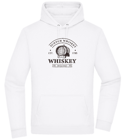 Scotch Whiskey Barrell Design - Premium Essential Unisex Hoodie_WHITE_front