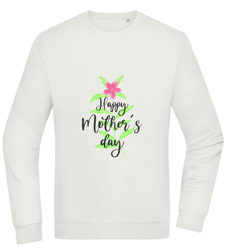 Happy Mother's Day Flower Design - Comfort Essential Unisex Sweater_CREAMY GREEN_front