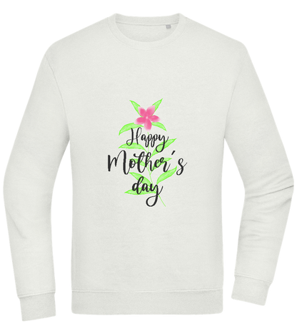 Happy Mother's Day Flower Design - Comfort Essential Unisex Sweater_CREAMY GREEN_front