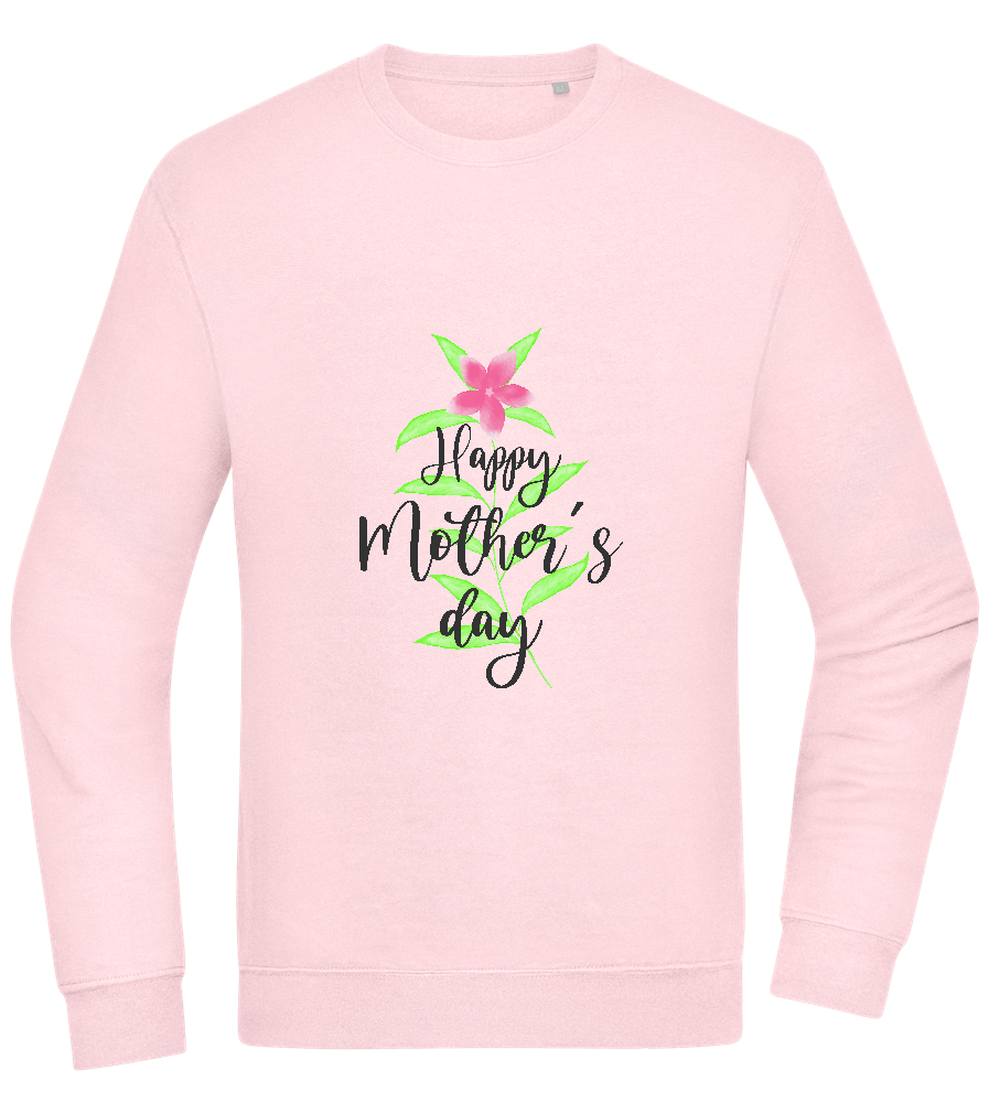 Happy Mother's Day Flower Design - Comfort Essential Unisex Sweater_LIGHT PEACH ROSE_front