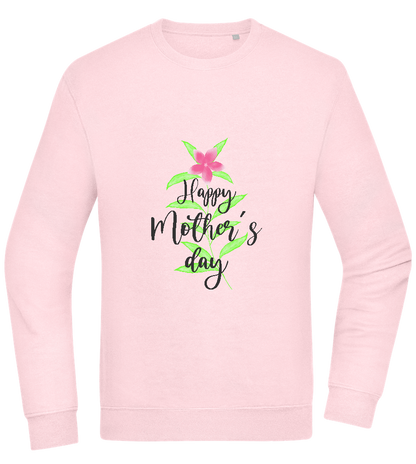 Happy Mother's Day Flower Design - Comfort Essential Unisex Sweater_LIGHT PEACH ROSE_front