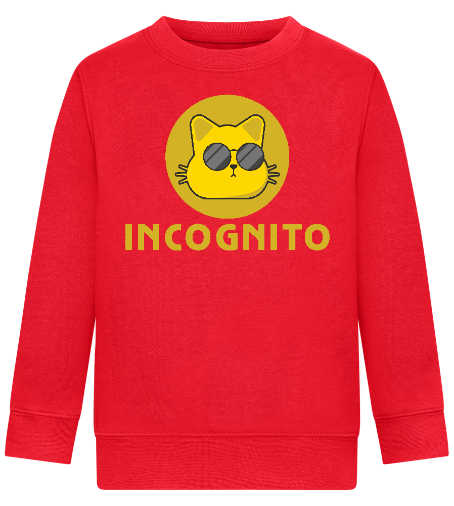 Incognito Design - Comfort Kids Sweater_BRIGHT RED_front