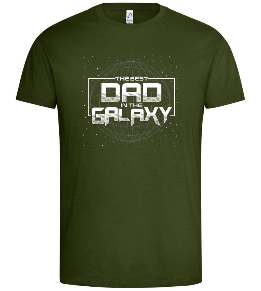 Best Dad in the Galaxy Design - Premium men's t-shirt_ARMY_front