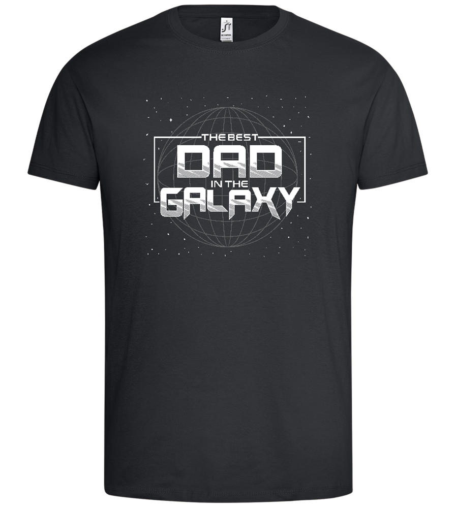 Best Dad in the Galaxy Design - Premium men's t-shirt_DARK GRAY_front