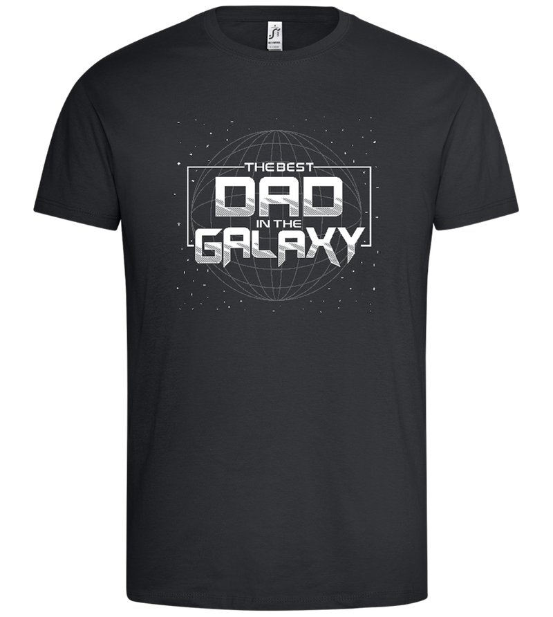 Best Dad in the Galaxy Design - Premium men's t-shirt_DARK GRAY_front