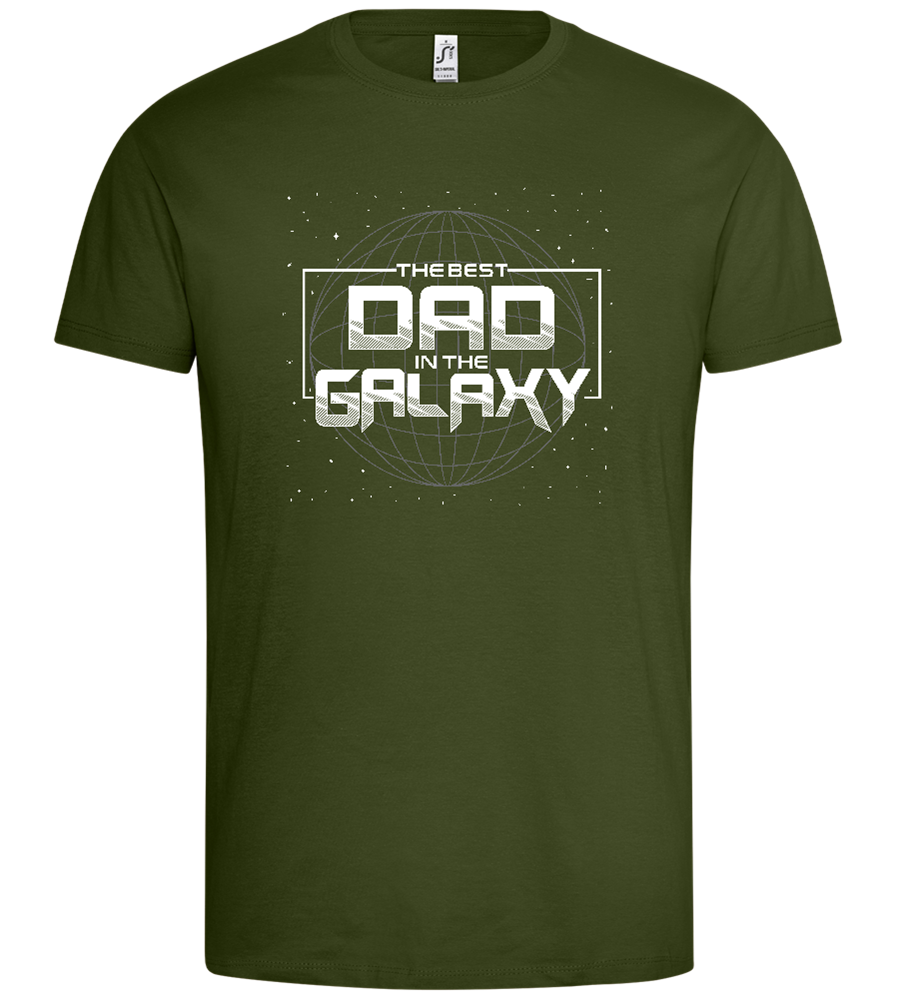 Best Dad in the Galaxy Design - Premium men's t-shirt_DARK KHAKI_front