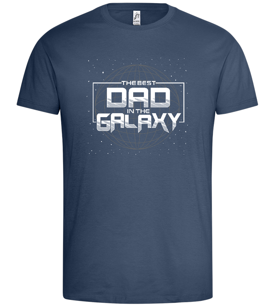 Best Dad in the Galaxy Design - Premium men's t-shirt_DENIM_front