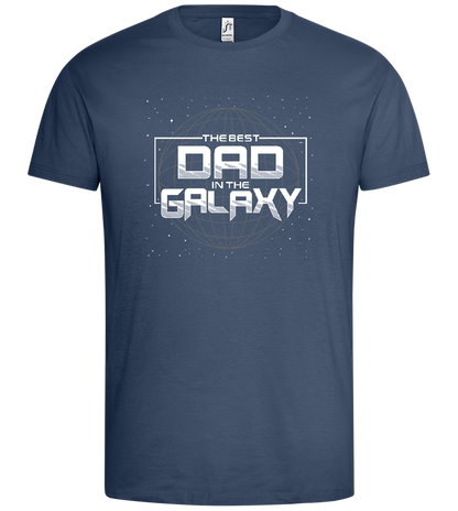 Best Dad in the Galaxy Design - Premium men's t-shirt_DENIM_front