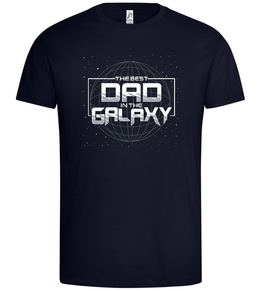 Best Dad in the Galaxy Design - Premium men's t-shirt_FRENCH NAVY_front