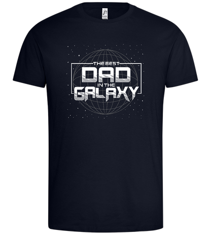 Best Dad in the Galaxy Design - Premium men's t-shirt_FRENCH NAVY_front