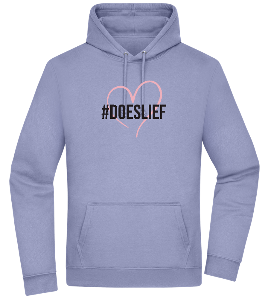 Doeslief Hartje Design - Premium Essential Unisex Hoodie_BLUE_front