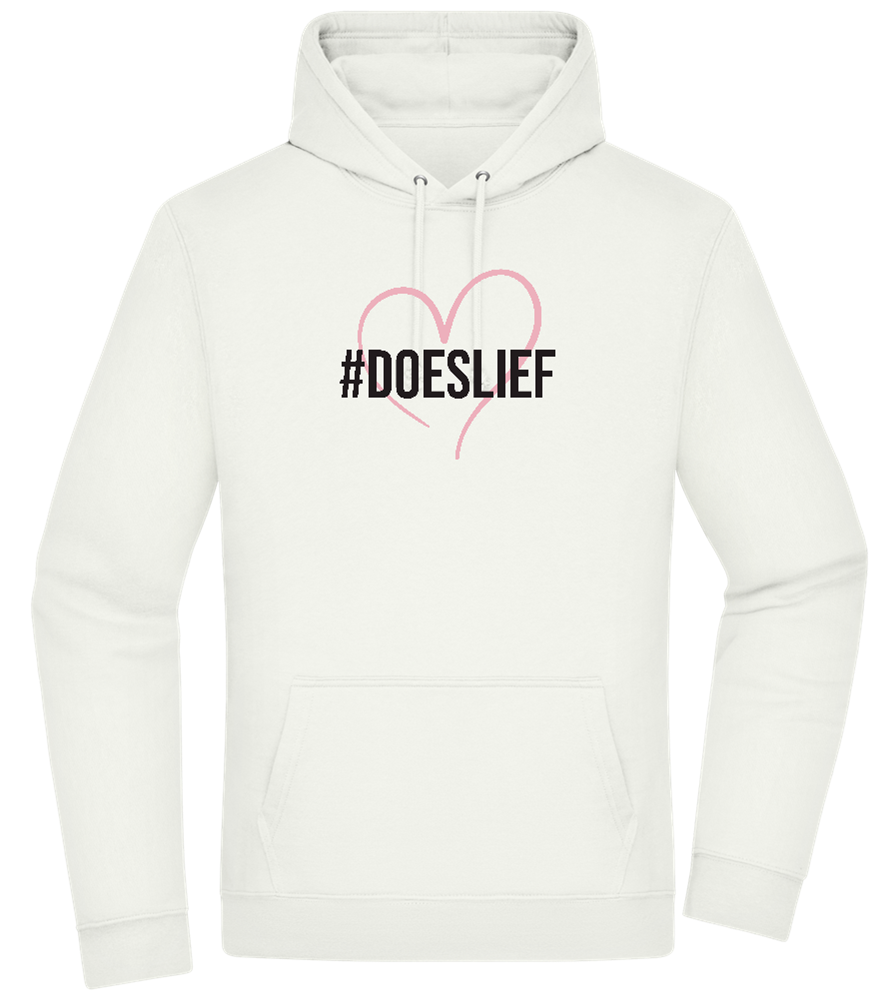 Doeslief Hartje Design - Premium Essential Unisex Hoodie_CREAMY GREEN_front