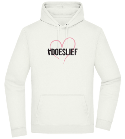 Doeslief Hartje Design - Premium Essential Unisex Hoodie_CREAMY GREEN_front