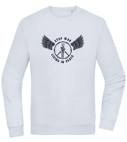 Living In Peace Design - Comfort Essential Unisex Sweater_CREAMY BLUE_front