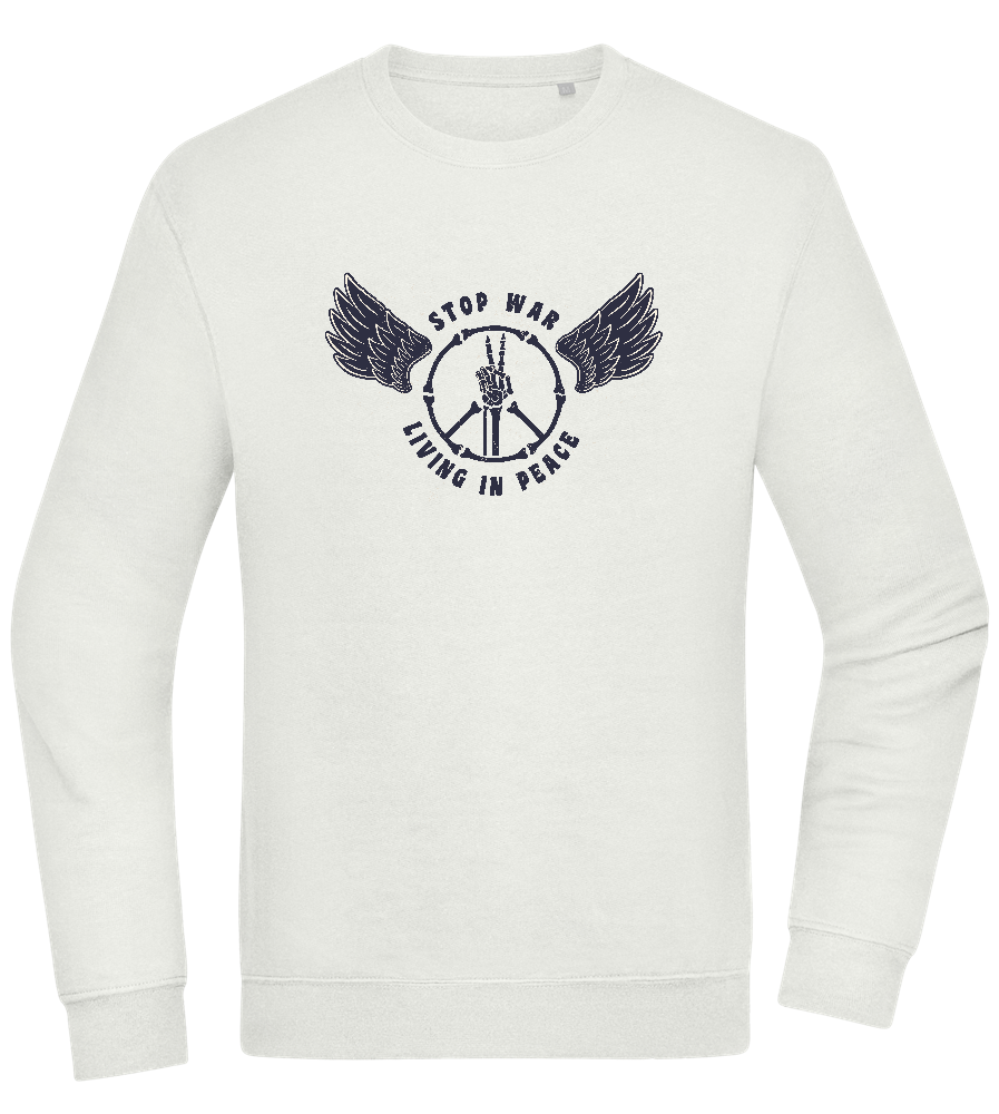 Living In Peace Design - Comfort Essential Unisex Sweater_CREAMY GREEN_front