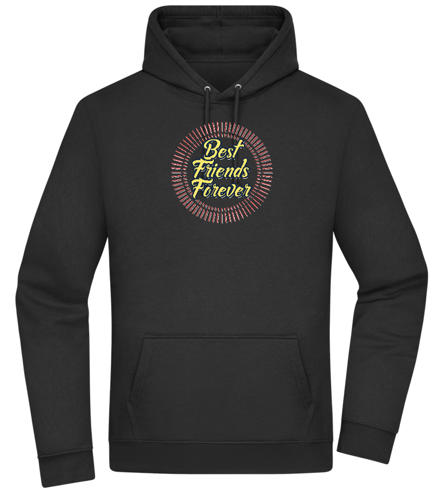 Best Friends Forever Design - Premium Essential Unisex Hoodie_BLACK_front