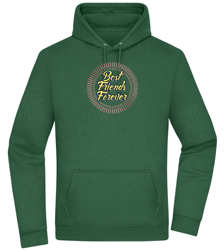 Best Friends Forever Design - Premium Essential Unisex Hoodie_GREEN BOTTLE_front