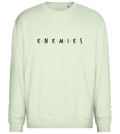 Enemies Design - Comfort Essential Unisex Sweater_CREAMY GREEN_front