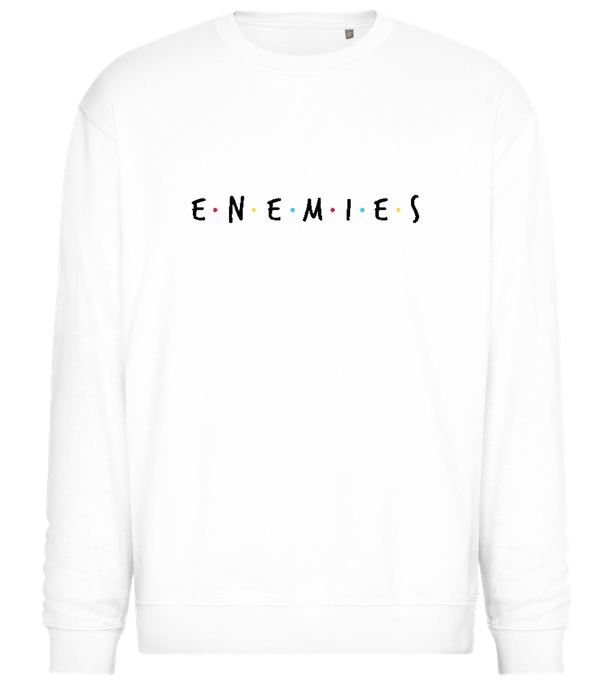 Enemies Design - Comfort Essential Unisex Sweater_WHITE_front