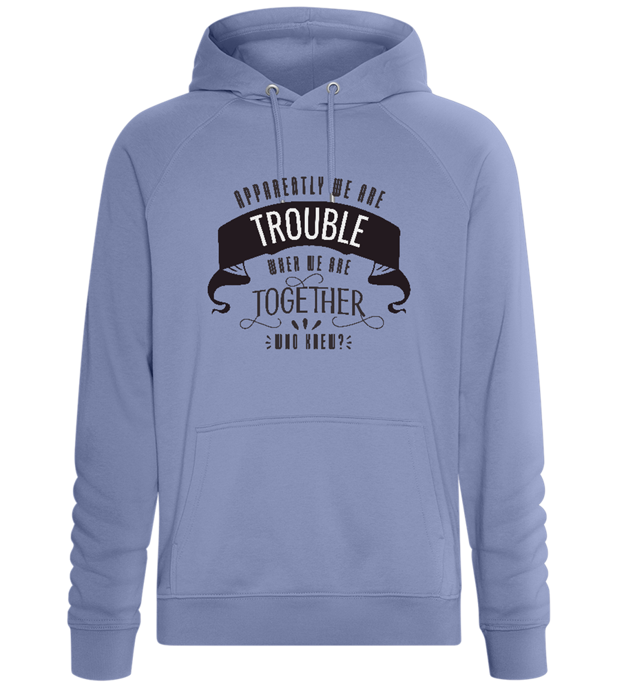 The Trouble Design - Comfort unisex hoodie_BLUE_front