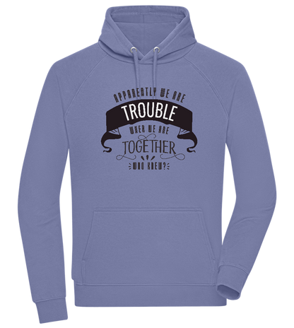 The Trouble Design - Comfort unisex hoodie_BLUE_front