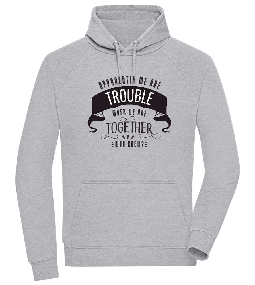 The Trouble Design - Comfort unisex hoodie_ORION GREY II_front