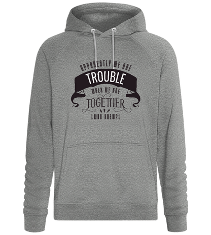 The Trouble Design - Comfort unisex hoodie_ORION GREY II_front