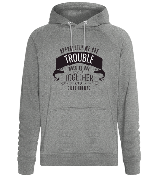 The Trouble Design - Comfort unisex hoodie_ORION GREY II_front