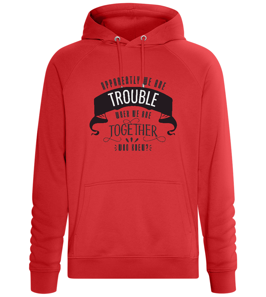 The Trouble Design - Comfort unisex hoodie_RED_front