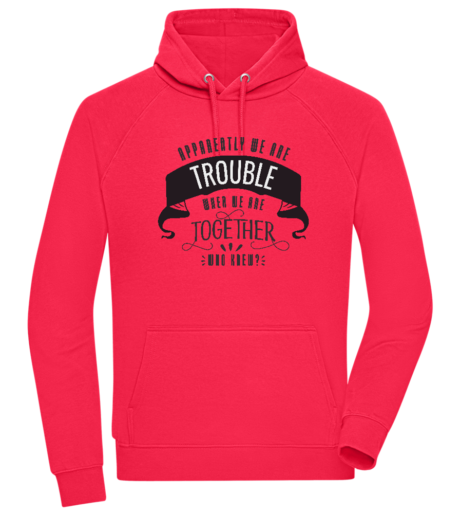 The Trouble Design - Comfort unisex hoodie_RED_front