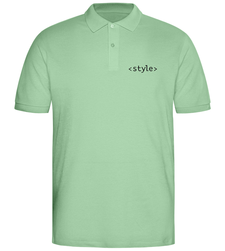 Style Design - Comfort men's polo shirt_ICE GREEN_front