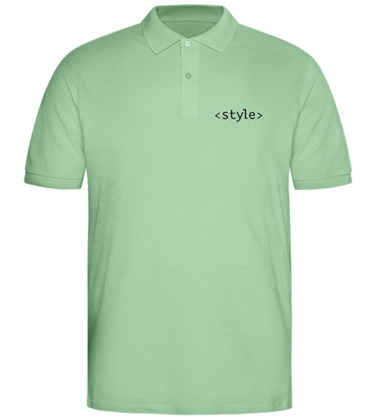 Style Design - Comfort men's polo shirt_ICE GREEN_front