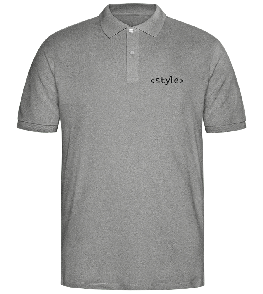 Style Design - Comfort men's polo shirt_ORION GREY II_front