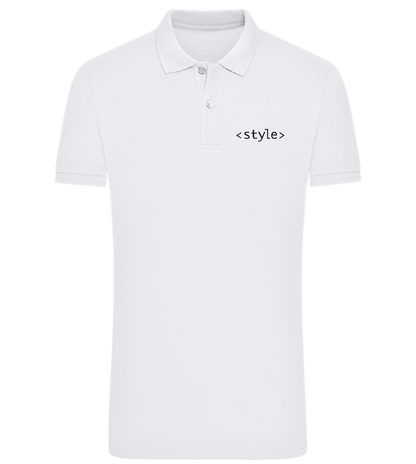 Style Design - Comfort men's polo shirt_WHITE_front