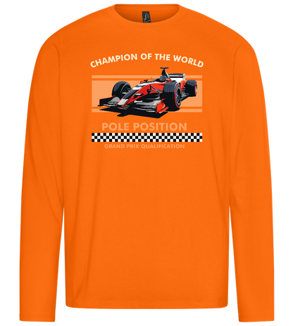 Champion of the World Design - Premium men's long sleeve t-shirt_ORANGE_front