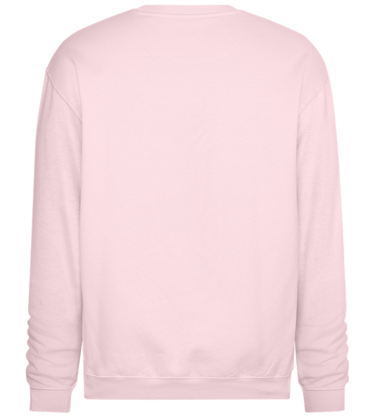 Summertime Text Design - Comfort Essential Unisex Sweater_LIGHT PEACH ROSE_back