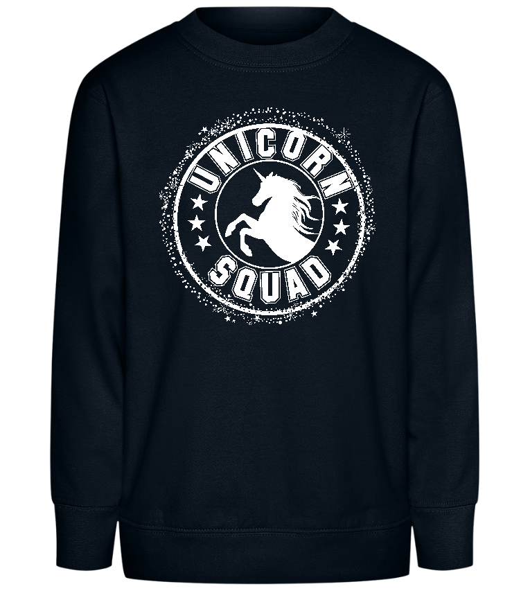 Unicorn Squad Icon Design - Comfort Kids Sweater_BLACK_front