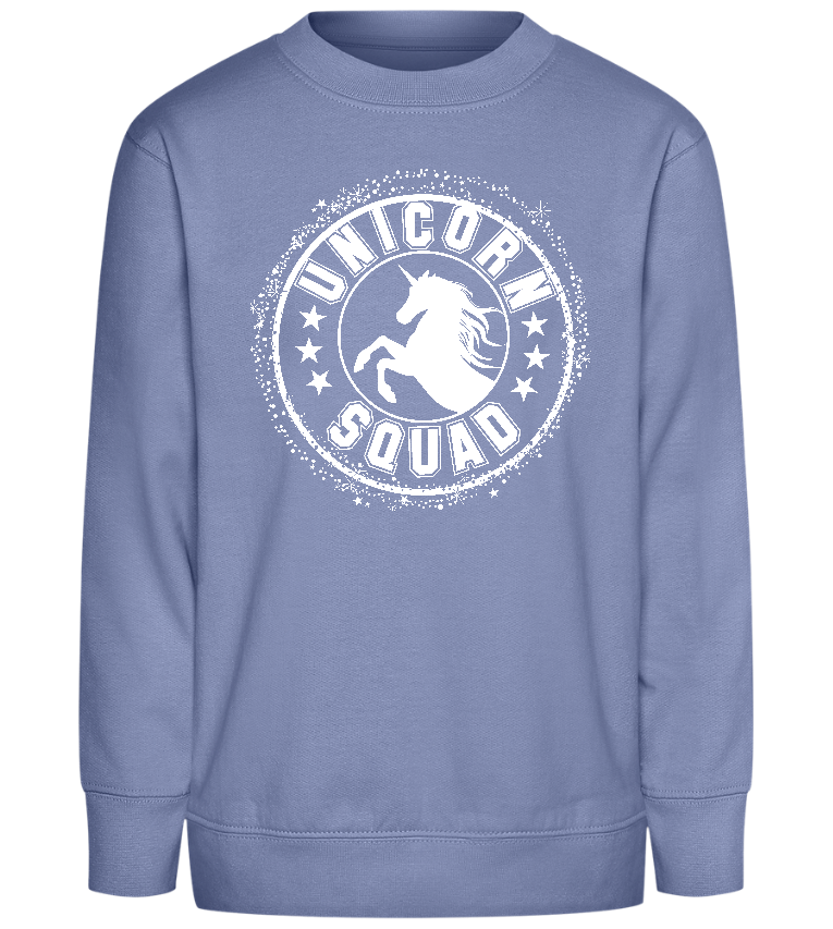 Unicorn Squad Icon Design - Comfort Kids Sweater_BLUE_front