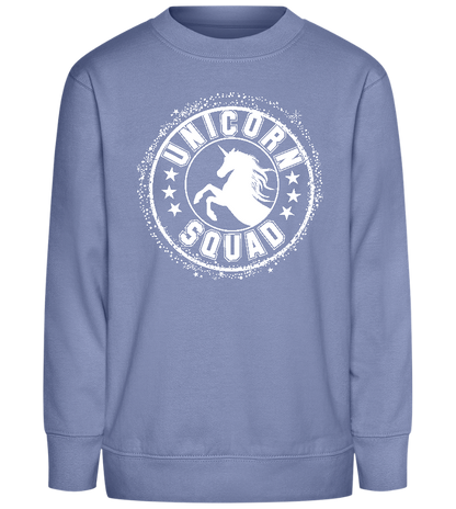 Unicorn Squad Icon Design - Comfort Kids Sweater_BLUE_front