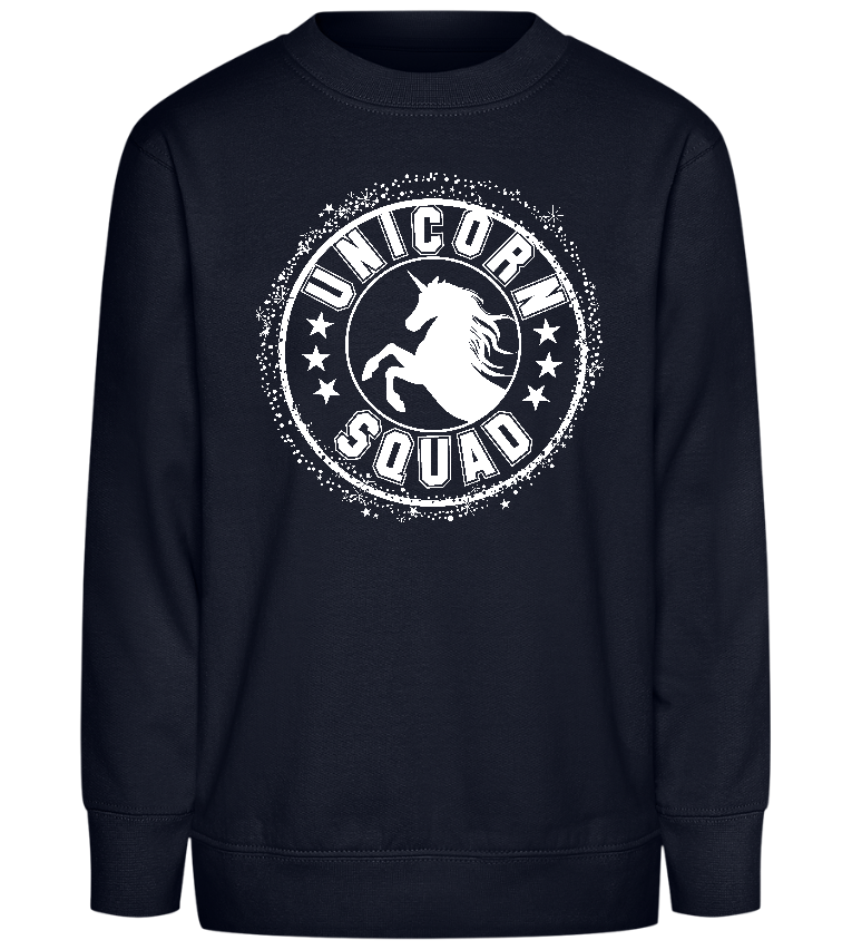 Unicorn Squad Icon Design - Comfort Kids Sweater_FRENCH NAVY_front