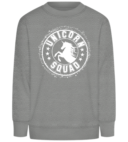 Unicorn Squad Icon Design - Comfort Kids Sweater_ORION GREY II_front