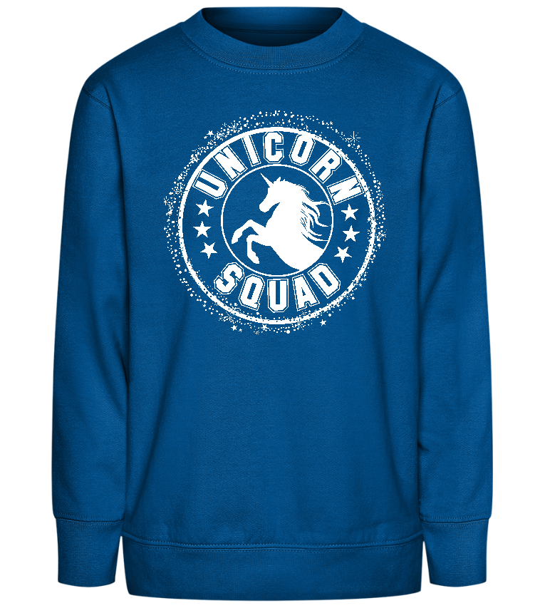 Unicorn Squad Icon Design - Comfort Kids Sweater_ROYAL_front