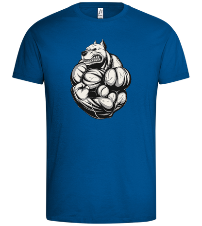 Strong Dog Design - Premium men's t-shirt_ROYAL_front