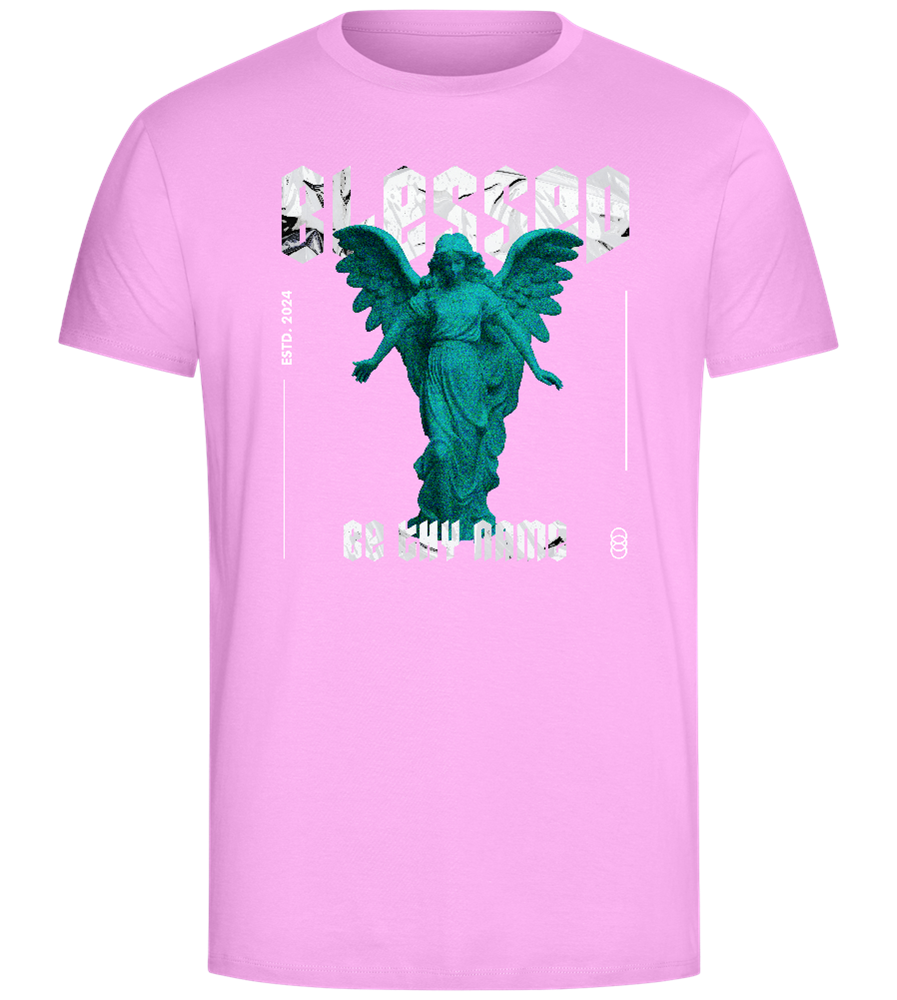 Blessed By An Angel Design - Comfort Unisex T-Shirt_CANDY PINK_front