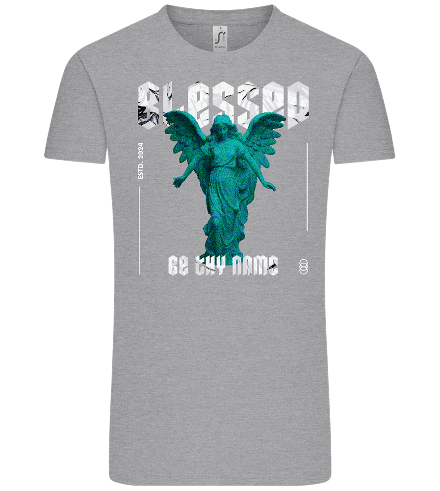 Blessed By An Angel Design - Comfort Unisex T-Shirt_ORION GREY_front