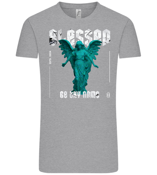 Blessed By An Angel Design - Comfort Unisex T-Shirt_ORION GREY_front