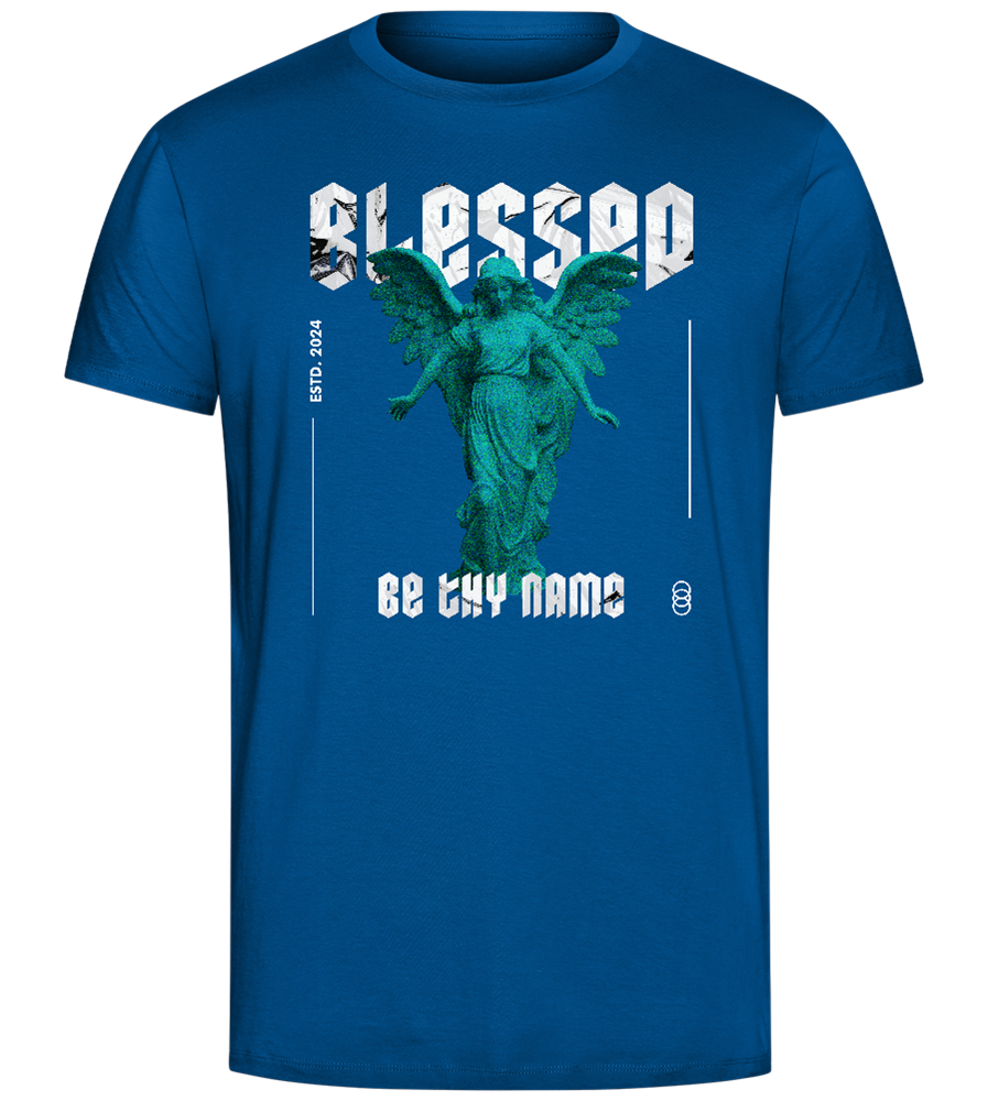 Blessed By An Angel Design - Comfort Unisex T-Shirt_ROYAL_front