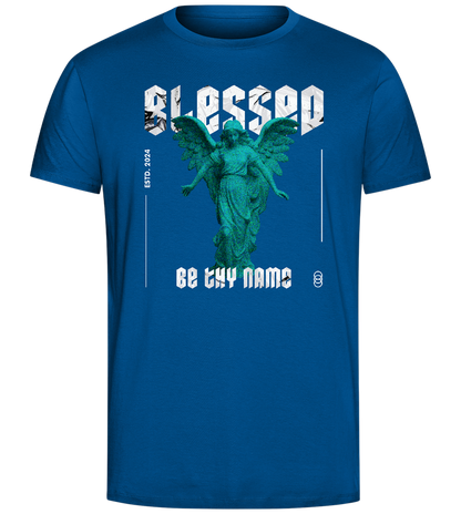 Blessed By An Angel Design - Comfort Unisex T-Shirt_ROYAL_front