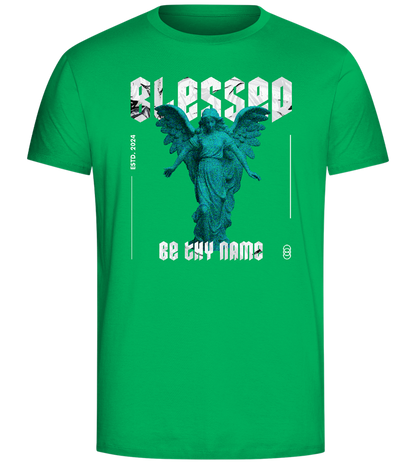 Blessed By An Angel Design - Comfort Unisex T-Shirt_SPRING GREEN_front